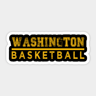 Awesome Basketball Washington Proud Name Vintage Beautiful Team Sticker